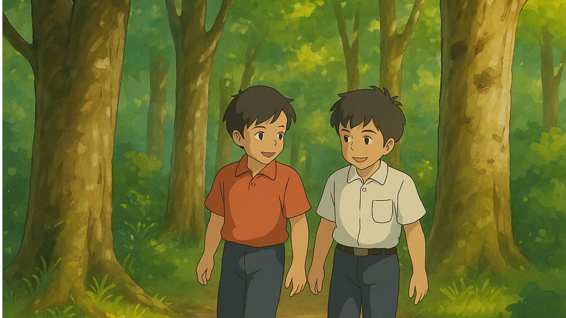 Two friends face a bear; one climbs a tree, the other plays dead to stay safe